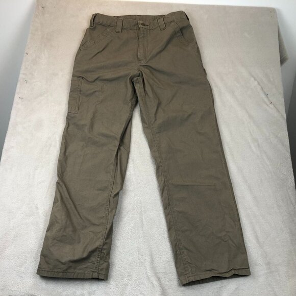 Carhartt Men's Cargo Work Pants 32x30 Measured Cotton - Picture 11 of 12